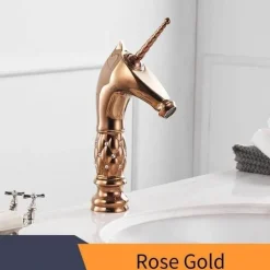 Einhorn-Badezimmerarmatur – Kreative Einzelwaschbeckenarmatur