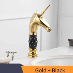 Einhorn-Badezimmerarmatur – Kreative Einzelwaschbeckenarmatur