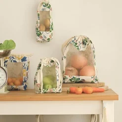 Einkaufstasche aus Baumwollleinen – Aufbewahrungslösung im pastoralen Stil