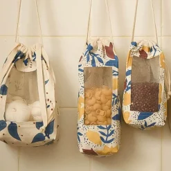 Einkaufstasche aus Baumwollleinen – Aufbewahrungslösung im pastoralen Stil