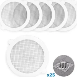 Einweg-Haarfänger aus Netzgewebe – Abflusssiebfilter fürs Badezimmer