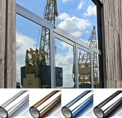 Einwegspiegelfolie – Sichtschutzfolie für Fenster mit UV-Schutz tagsüber