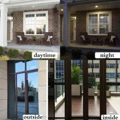 Einwegspiegelfolie – Sichtschutzfolie für Fenster mit UV-Schutz tagsüber