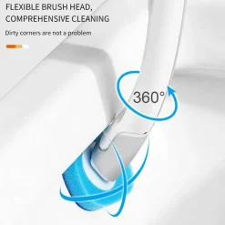 Einweg-Toilettenbürste – Profi-Reinigungswerkzeug mit langem Griff