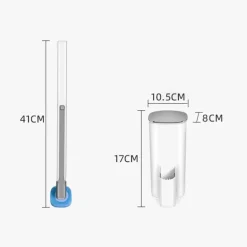 Einweg-Toilettenbürste – Profi-Reinigungswerkzeug mit langem Griff