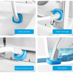 Einweg-Toilettenbürste – Profi-Reinigungswerkzeug mit langem Griff