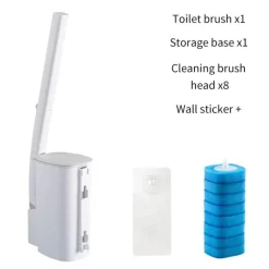 Einweg-Toilettenbürste – Profi-Reinigungswerkzeug mit langem Griff