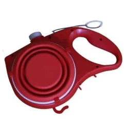 Einziehbare Hundeleine mit Wasserflasche – Reise-Haustierzubehör für Hunde