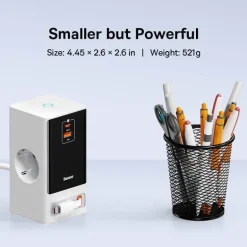 Einziehbare Schnelllade-Steckdosenleiste - Digitales Verlängerungskabel