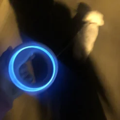 Einziehbare, wiederaufladbare LED-Hundeleine – beleuchtete Haustierleine