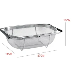 Einziehbarer Abflusskorb für die Spüle – ovaler Abflusshelfer für die Küche