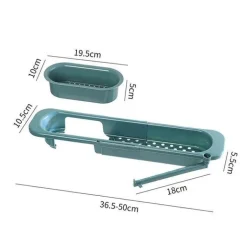 Einziehbarer Spülbecken-Organizer – Aufbewahrungslösung zum Abtrocknen von Geschirr