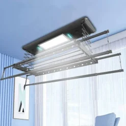 Einziehbarer Wäscheständer für die Decke – Umweltfreundliches Design mit Fernbedienung