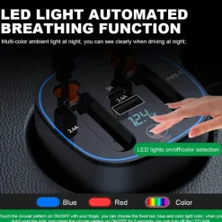 Einziehbares Auto-Schnellladegerät - Intelligentes USB-Ladegerät