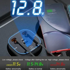 Einziehbares Auto-Schnellladegerät - Intelligentes USB-Ladegerät