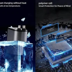Einziehbares 4-in-1-Autoladegerät mit Schnellladefunktion