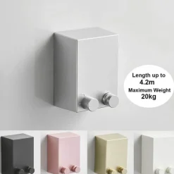 Einziehbares Trockenseil aus Edelstahl ohne Bohren