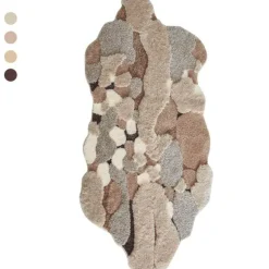 Einzigartiger unregelmäßiger Flächenteppich - Dekorativer Akzentteppich