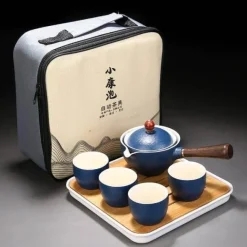 Einzigartiges bewegliches Teekannenfilterset aus Keramik