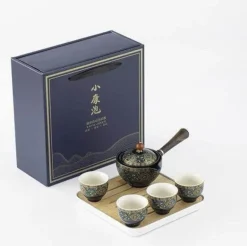 Einzigartiges bewegliches Teekannenfilterset aus Keramik