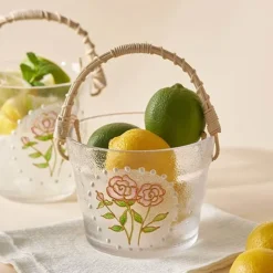 Eiskübel aus Bambus – Stilvoller tragbarer Getränkekühler