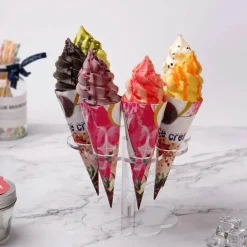 Eistütenhalter aus Acryl – Robuster Cupcake-Präsentationsständer