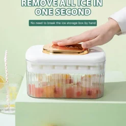 Eiswürfelbereiter mit nur einem Druck – Müheloses Eiswürfelbereiten zum einfachen Kühlen