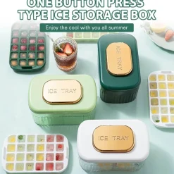 Eiswürfelbereiter mit nur einem Druck – Müheloses Eiswürfelbereiten zum einfachen Kühlen