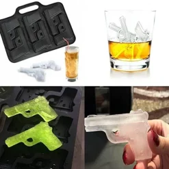 Eiswürfelform mit Gothic-Totenkopf – 3D-Halloween-Partyform
