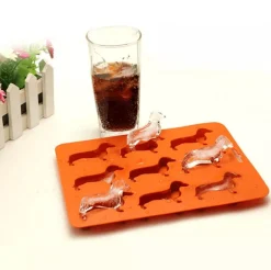 Eiswürfelform mit Welpenmotiv – Mini-Tablett in Hundeform