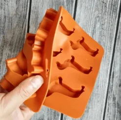 Eiswürfelform mit Welpenmotiv – Mini-Tablett in Hundeform