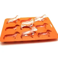 Eiswürfelform mit Welpenmotiv – Mini-Tablett in Hundeform