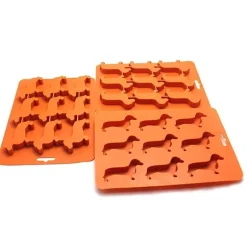 Eiswürfelform mit Welpenmotiv – Mini-Tablett in Hundeform