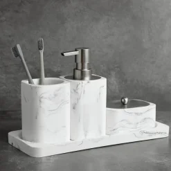 Elegant Bath Accessories Set - Luxurious Bathroom Essentials