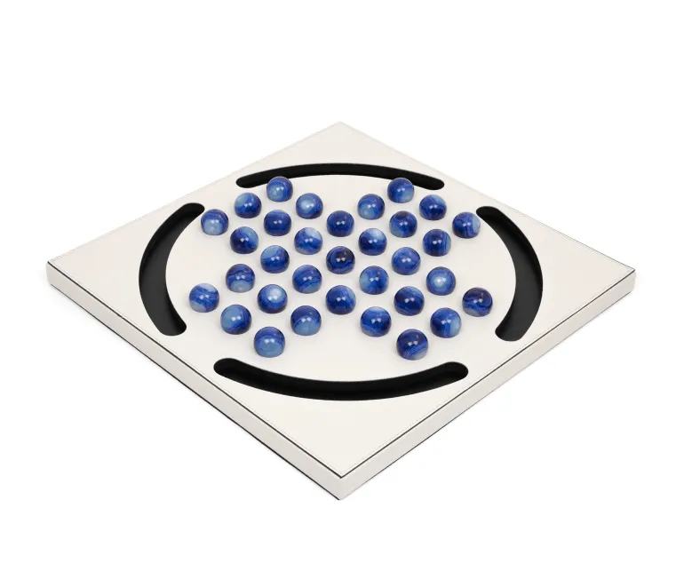 Elegant Blue Pawns Peg Solitaire Game