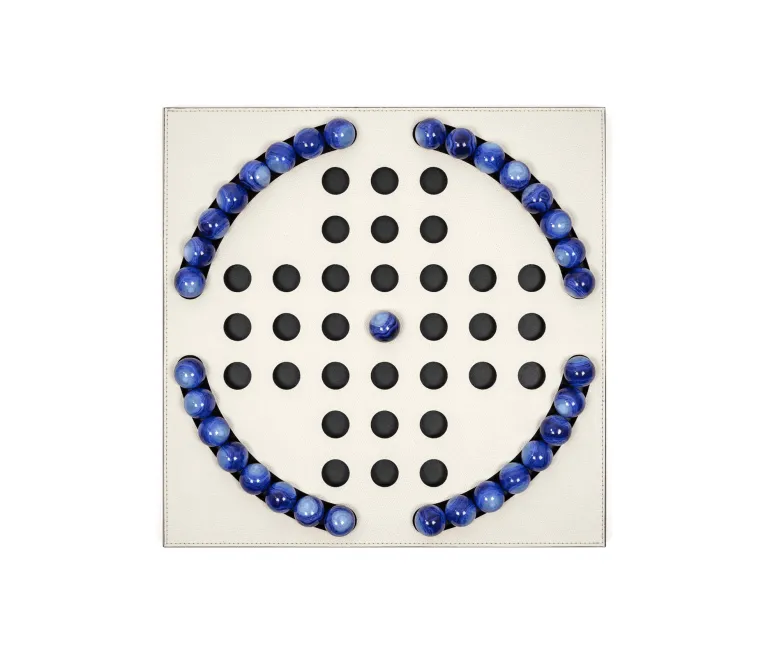 Elegant Blue Pawns Peg Solitaire Game