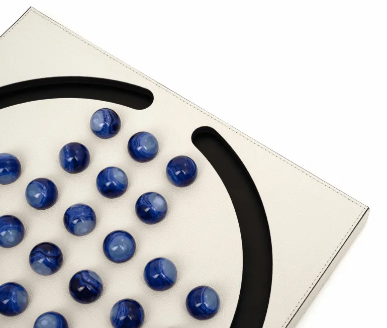 Elegant Blue Pawns Peg Solitaire Game