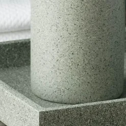 Elegant Frosted Resin Bathroom Set - Stylish Bath Accessories