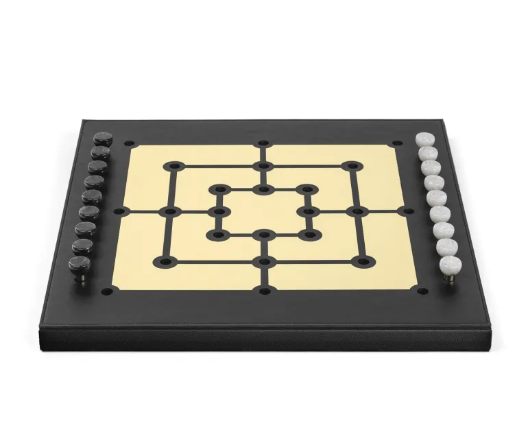 Elegant Gold Mill Game Set for Endless Fun