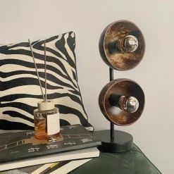 Elegant Mystic Dual Table Lamp - Stylish Lighting Decor