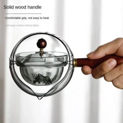 Elegante, drehbare, hitzebeständige Teekanne – zeitloses Design