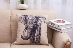 Elegante Elefanten-Kissenbezüge – Dekorative Kissen