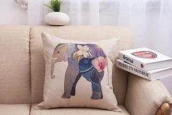 Elegante Elefanten-Kissenbezüge – Dekorative Kissen