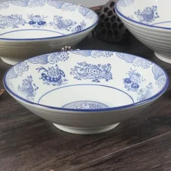 Elegante Fischschale aus Keramik – perfekt für Suppenreis und Serviergerichte