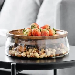 Elegante Glasschale zur Aufbewahrung von Lebensmitteln – Behälter für getrocknete Lebensmittel