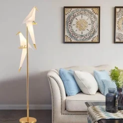 Elegante Paradisaeidae Stehleuchte - Dekorative Beleuchtungsvorrichtung