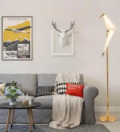 Elegante Paradisaeidae Stehleuchte - Dekorative Beleuchtungsvorrichtung