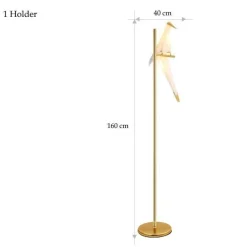 Elegante Paradisaeidae Stehleuchte - Dekorative Beleuchtungsvorrichtung