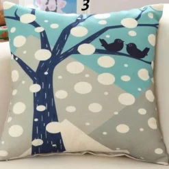 Eleganter Kissenbezug mit Blumenvase – luxuriöser Kissenbezug für die Inneneinrichtung