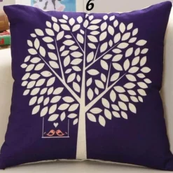 Eleganter Kissenbezug mit Blumenvase – luxuriöser Kissenbezug für die Inneneinrichtung